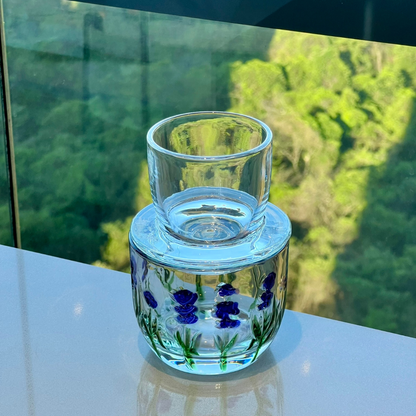 Tabletop set of Crystal Lavender 15 Pieces