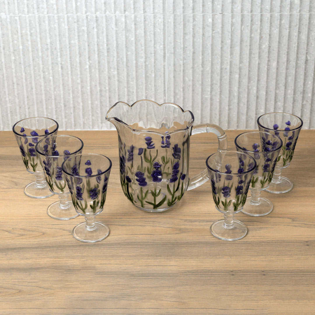 Tabletop set of Crystal Lavender 15 Pieces