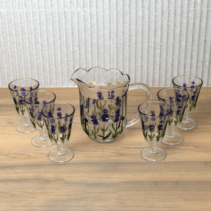 Tabletop set of Crystal Lavender 15 Pieces