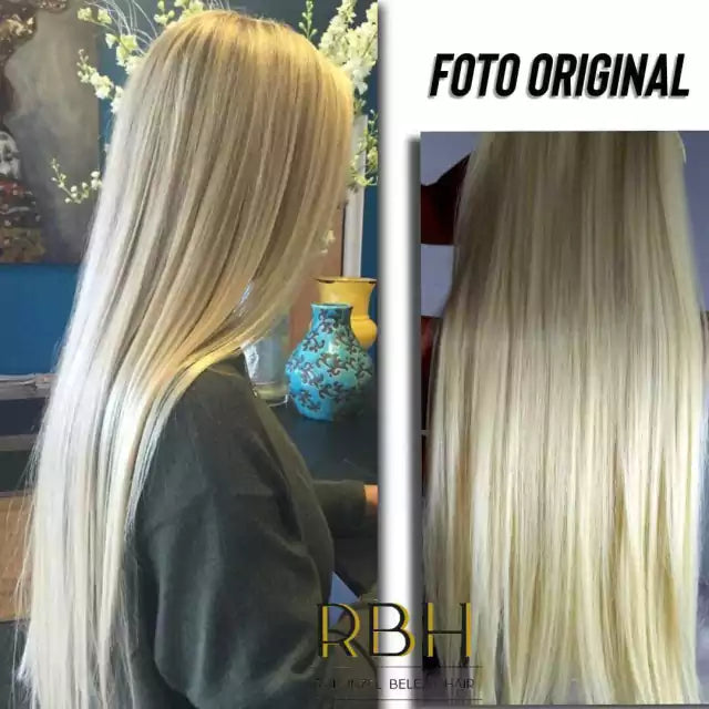 Aplique orgânico fibra premium fio invisível e tic tac