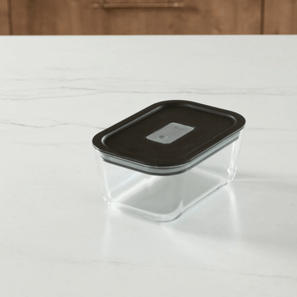 Airtight glass jar with lid Black Fresh Lock 725ml