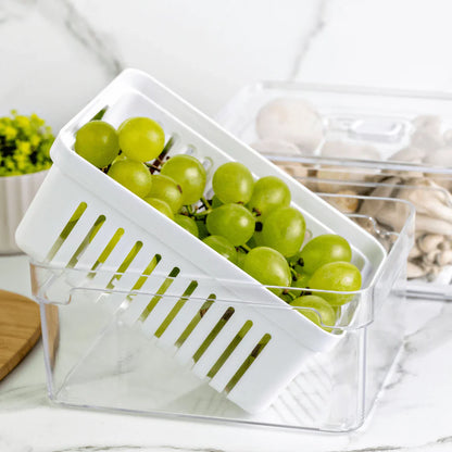Kit 6 Organizers of Refrigerator Clear Fresh 2,2 Liters