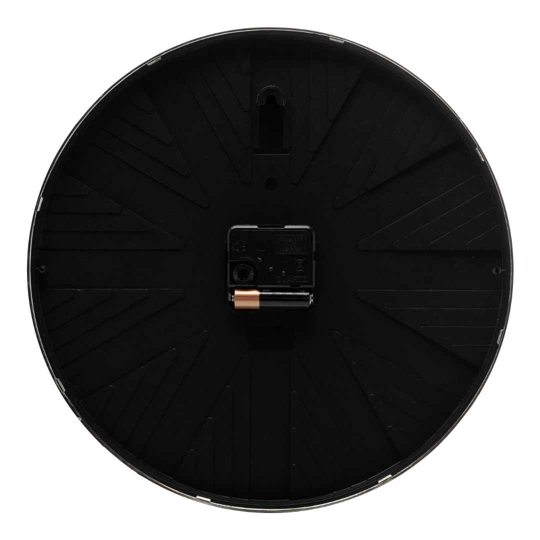 Wall clock Plastic Modern Black 30,5cm