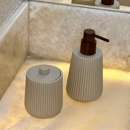 Liquid soap dispenser Striato Beige 245ml
