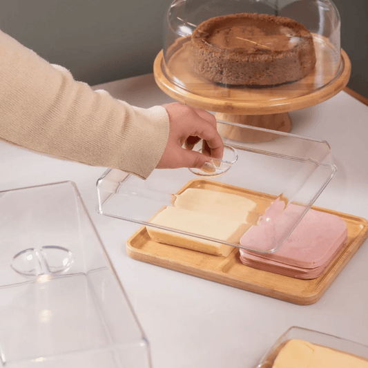 Double cold cuts container Brisa of Bamboo
