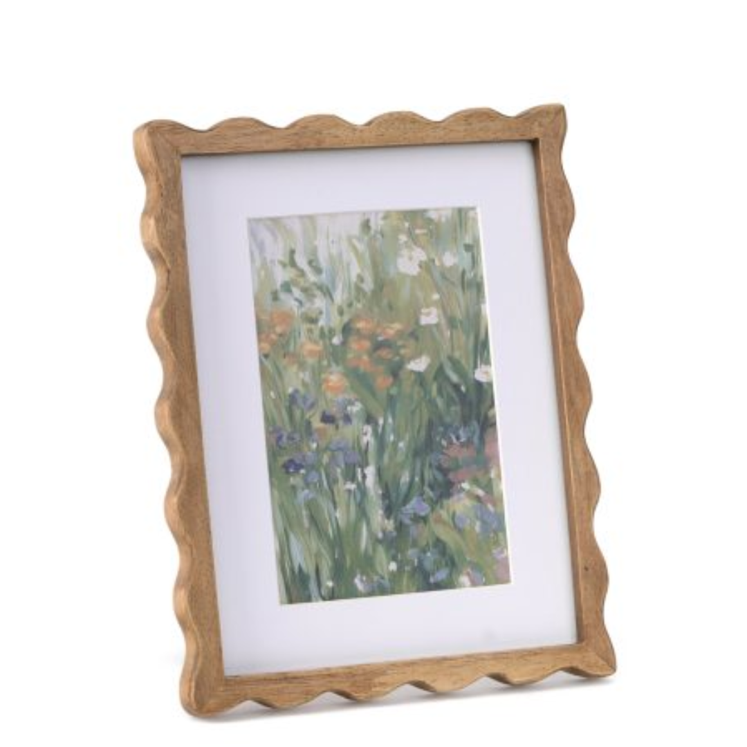 Picture frame Wavy in wood 10x15