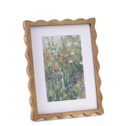 Picture frame Wavy in wood 10x15
