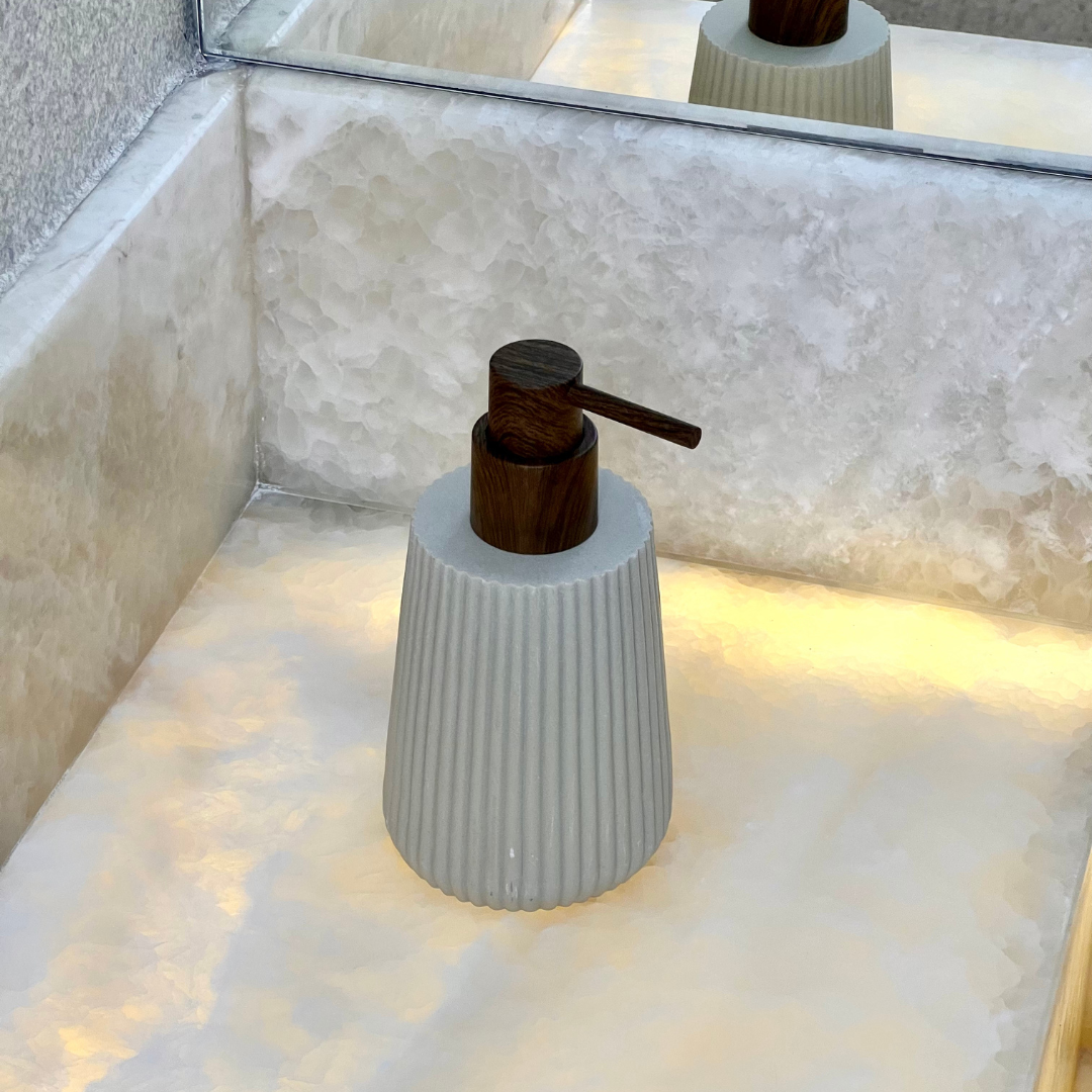 Liquid soap dispenser Striato Beige 245ml