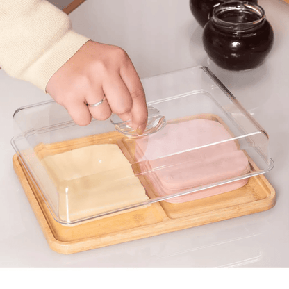 Double cold cuts container Brisa of Bamboo