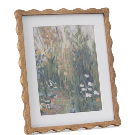 Picture frame Wavy in wood 15x20