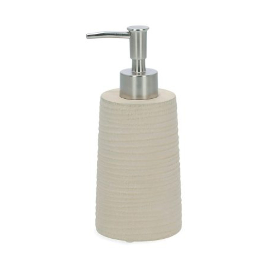Liquid soap dispenser Classic in cement Cream 19cm