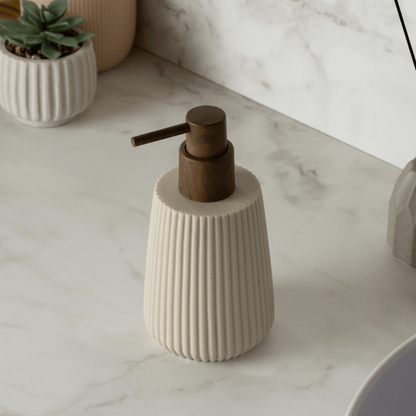Liquid soap dispenser Striato Beige 245ml
