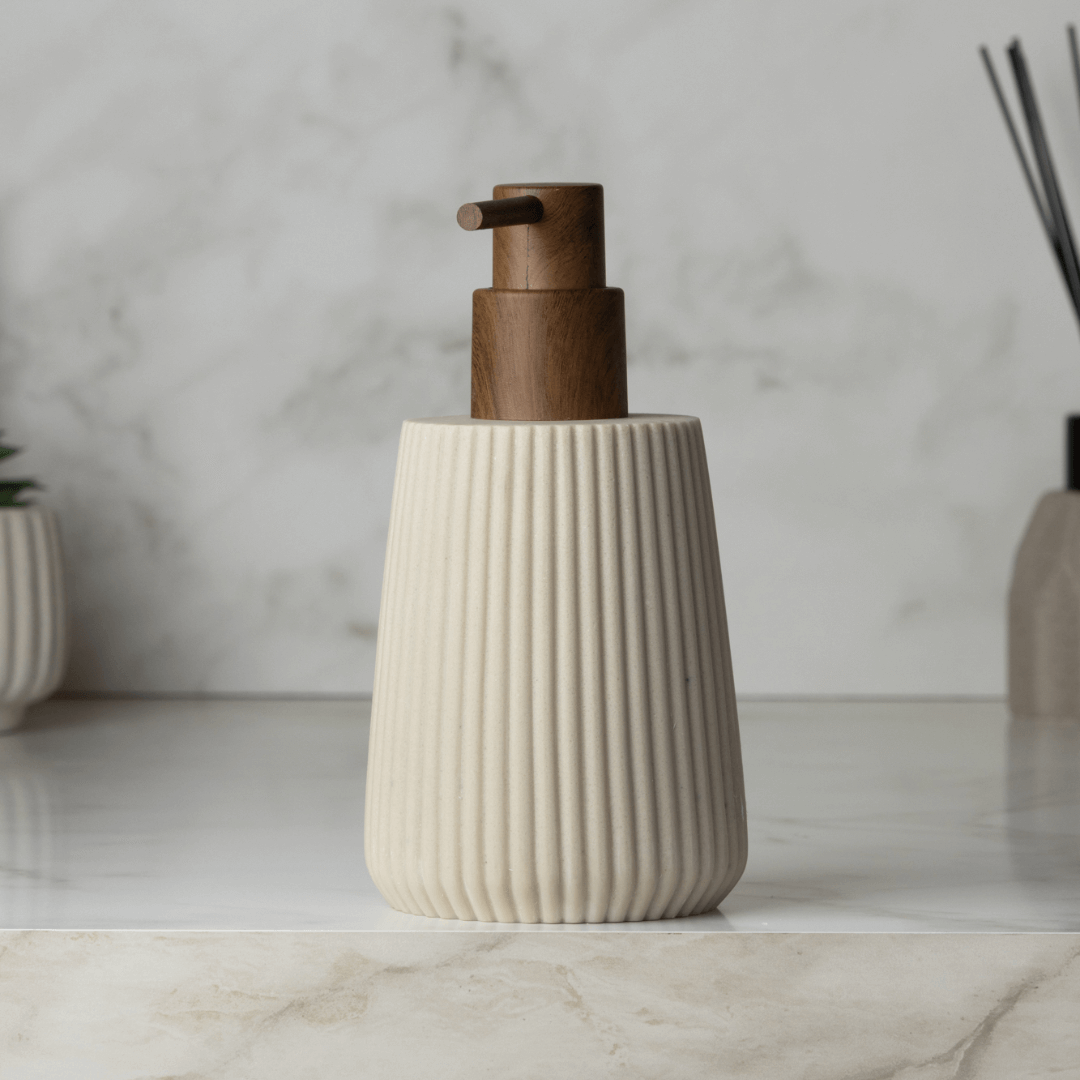 Liquid soap dispenser Striato Beige 245ml