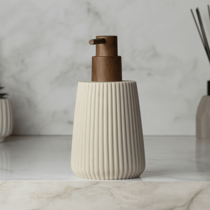 Liquid soap dispenser Striato Beige 245ml