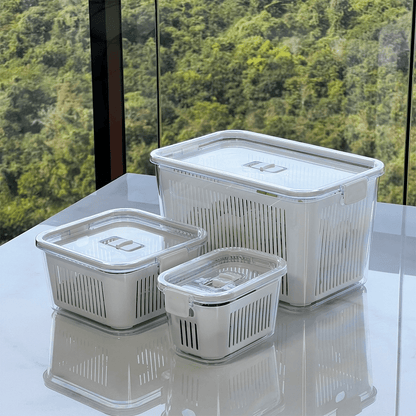 Slim multi-purpose airtight container White 630ml