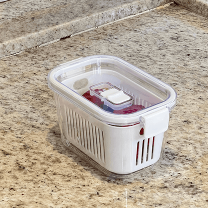 Slim multi-purpose airtight container White 630ml