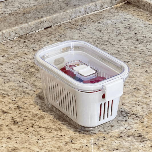 Slim multi-purpose airtight container White 630ml