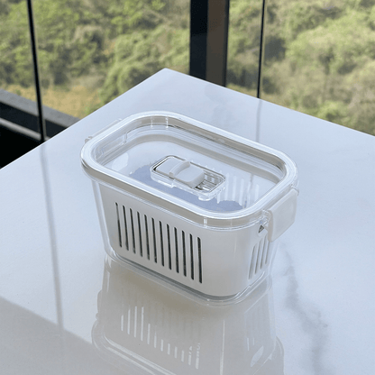 Slim multi-purpose airtight container White 630ml