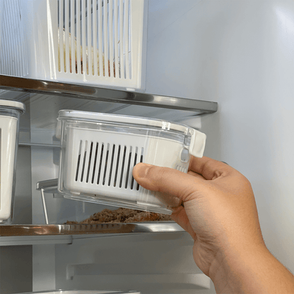 Slim multi-purpose airtight container White 630ml