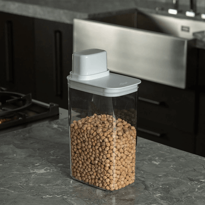 Airtight container with measuring lid Drop White 2,3L