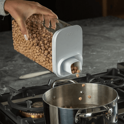 Airtight container with measuring lid Drop White 2,3L