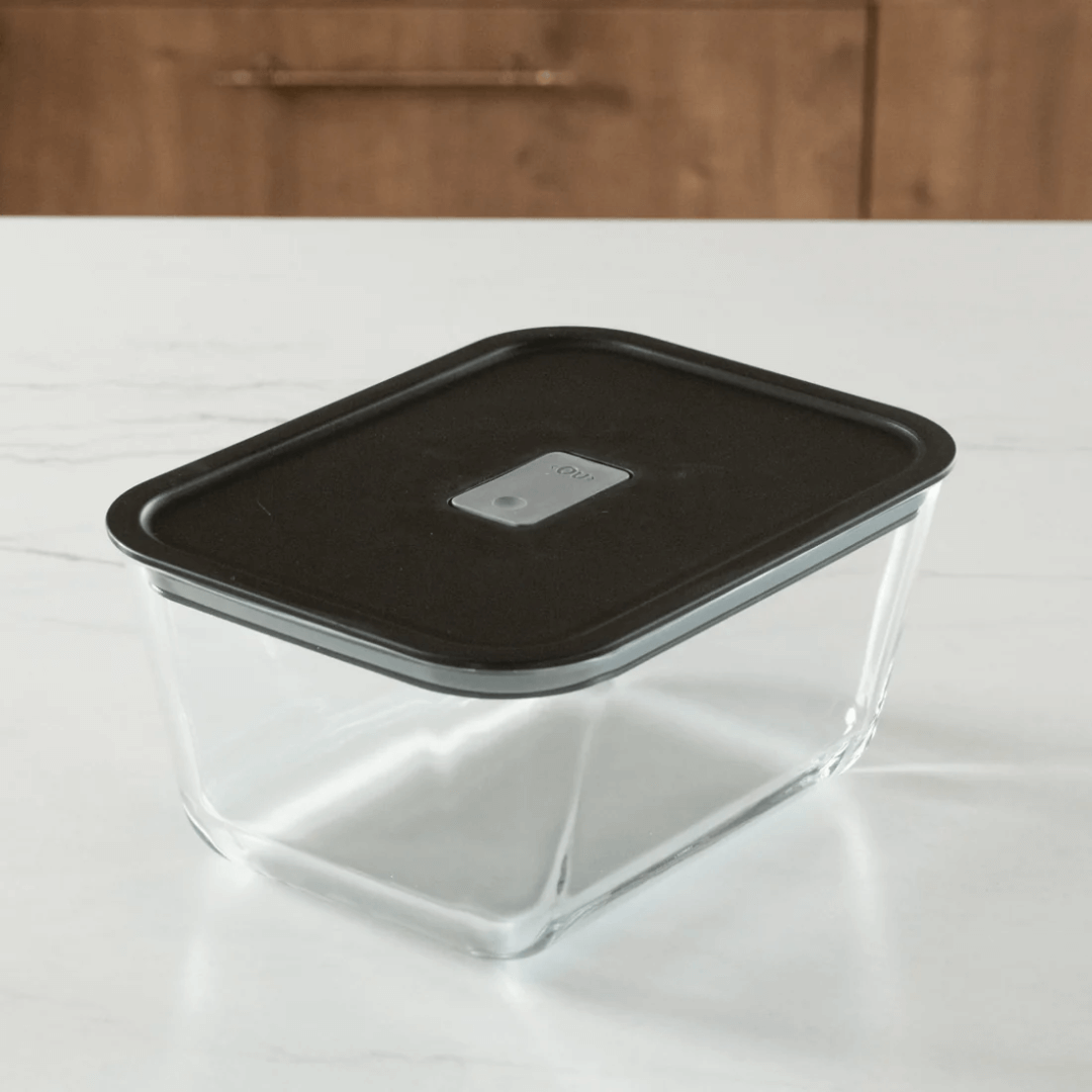 Airtight glass jar with lid Black Fresh Lock 2,4 Liters