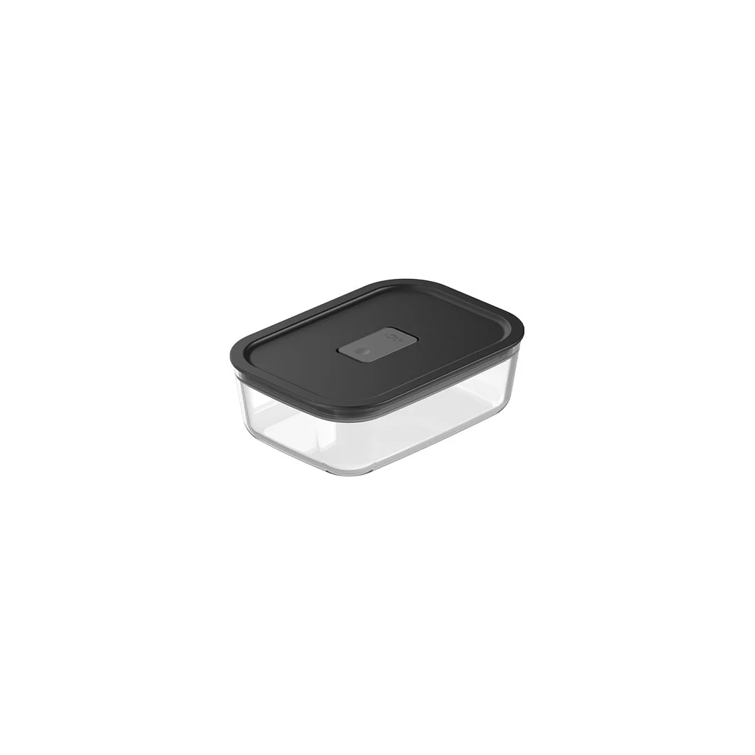 Airtight glass jar with lid Black Fresh Lock 850ml