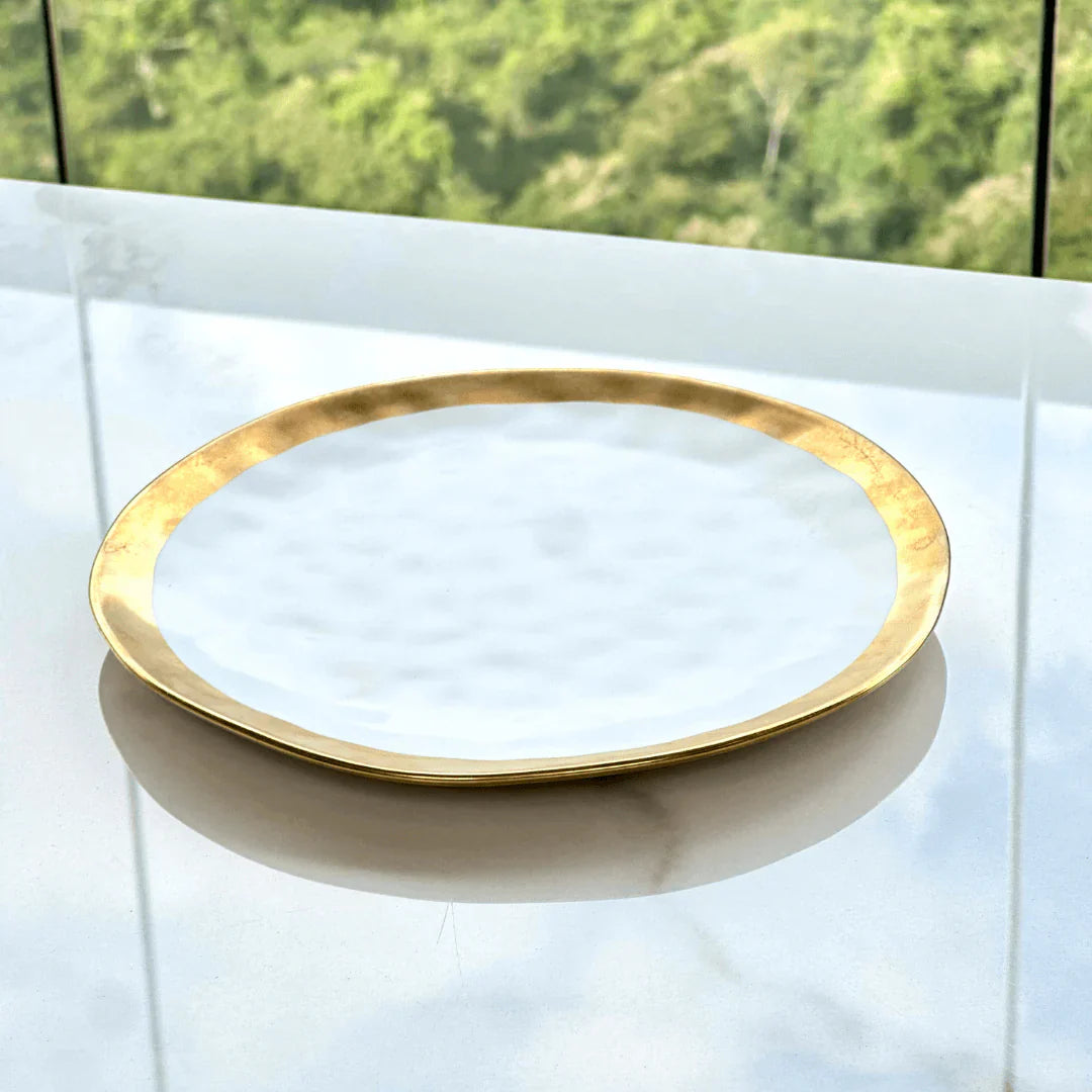 Tabletop set Dubai White and gold 3 Pieces