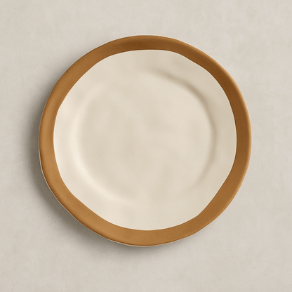Dessert plate with Filete Amassado Beige 20cm