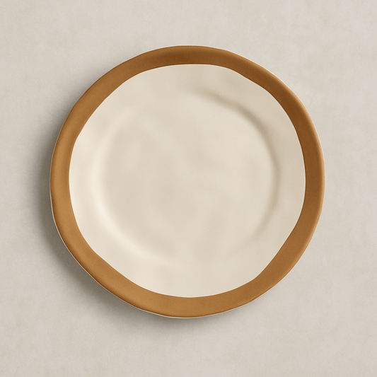 Dessert plate with Filete Amassado Beige 20cm