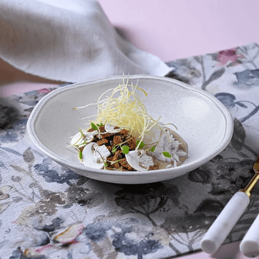 Soup plate of Ceramic Daily Snow 20cm