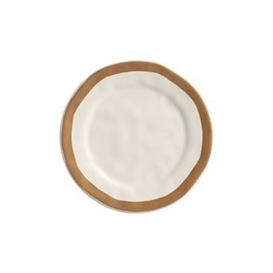 Dessert plate with Filete Amassado Beige 20cm