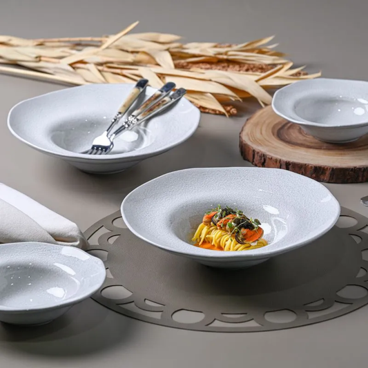 Pasta plate Ceramic Organic Luz 28cm