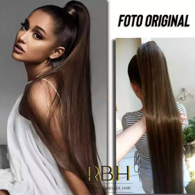 Rabo de cavalo liso 75cm bio fibra RBH