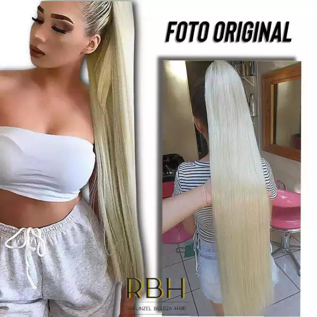 Rabo de cavalo liso 75cm bio fibra RBH