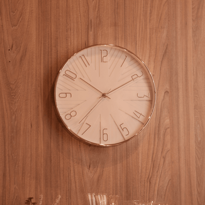 Wall clock Plastic Modern White 30,5cm