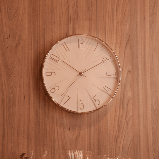 Wall clock Plastic Modern White 30,5cm