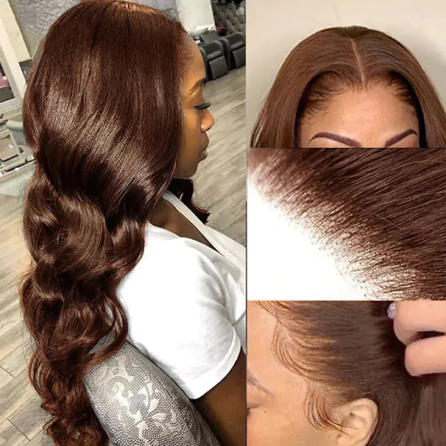 Lace wig com disfarce frontal