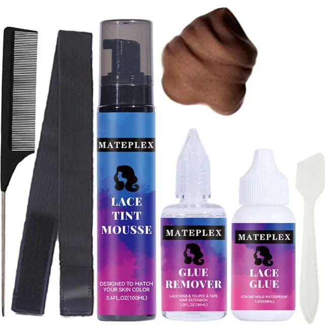 Kit para laces e perucas em geral ,cola removedor pomada modeladora e spray