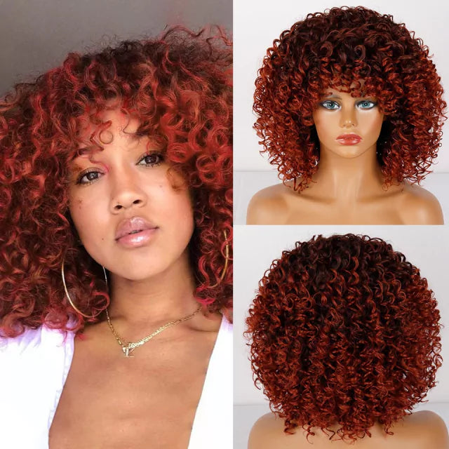 Peruca wig cacheada orgânica