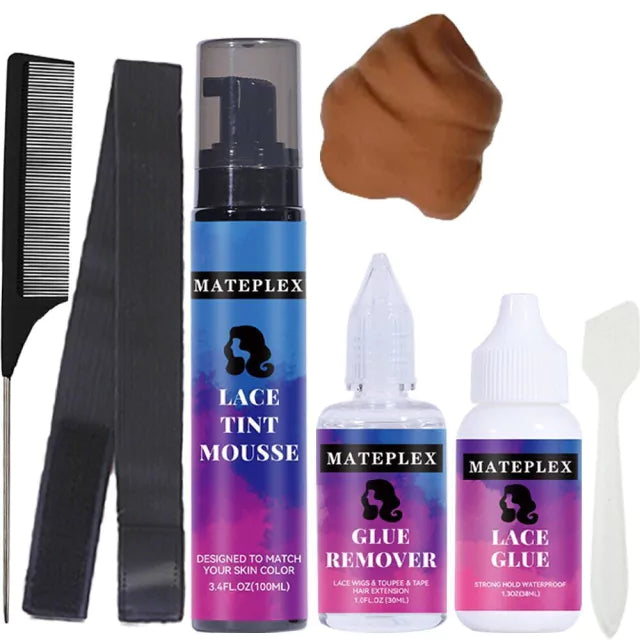 Kit para laces e perucas em geral ,cola removedor pomada modeladora e spray