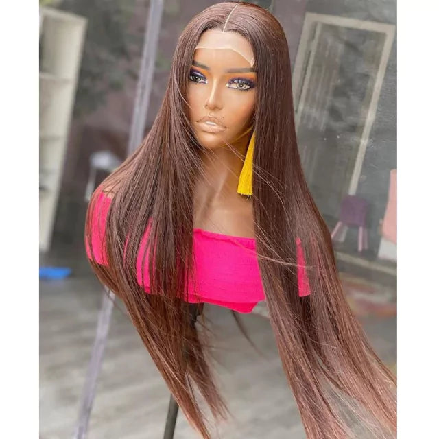 Lace wig com disfarce frontal