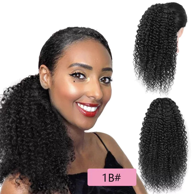 Coque puff cacheado orgânico com ajuste por elástico