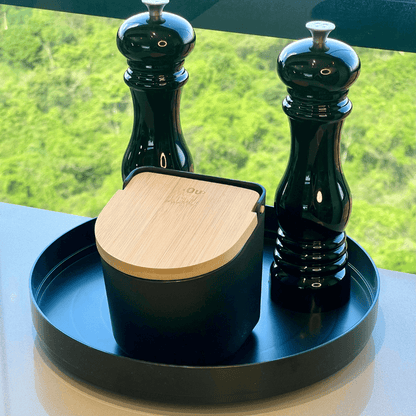 Rotating organizer Lume Plastic Black 25,5cm