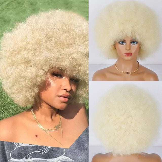 Peruca wig cabelo crespo