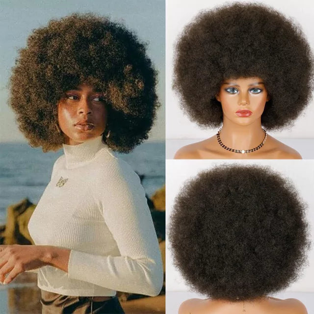 Peruca wig cabelo crespo