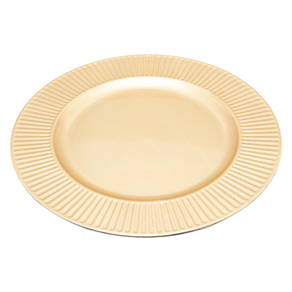 Charger plate of Plastic Primer Gold 33cm