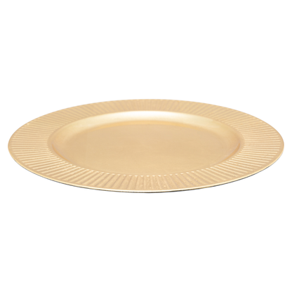 Charger plate of Plastic Primer Gold 33cm