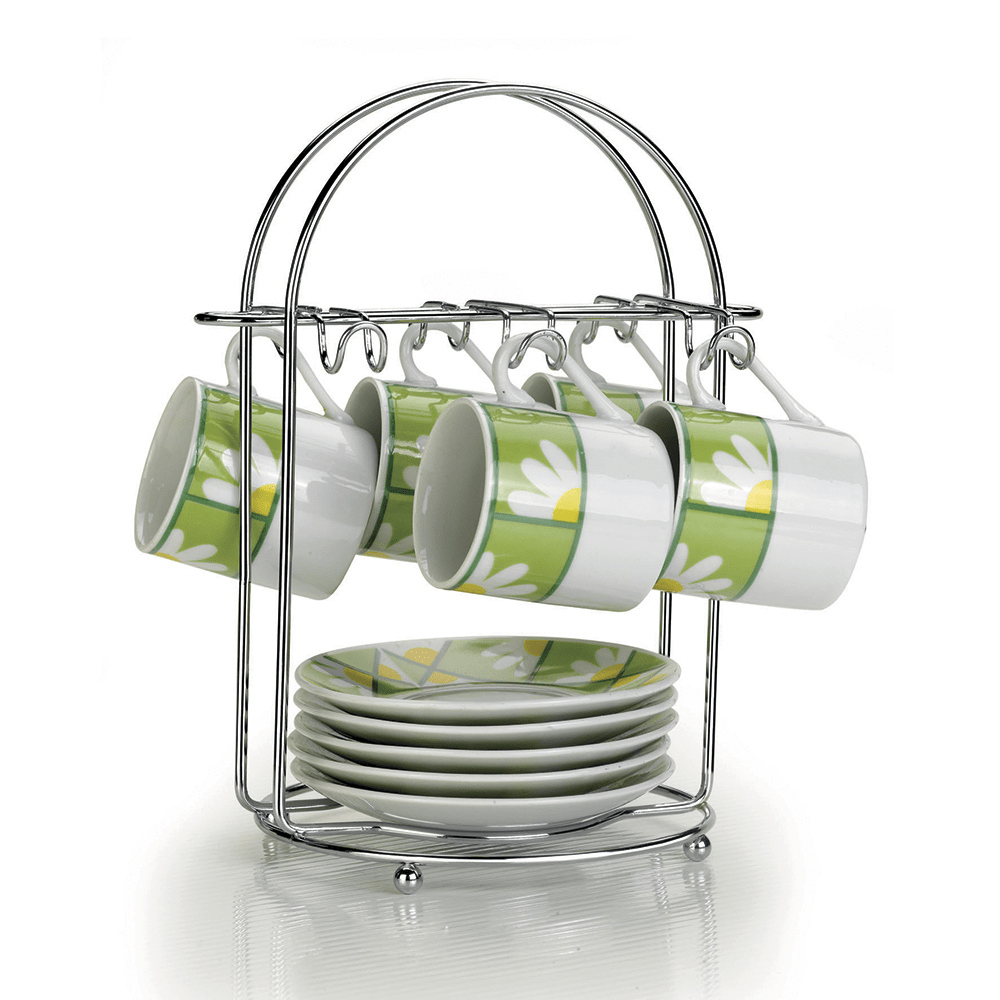 Coffee cup stand Art Cook Chrome plated steel