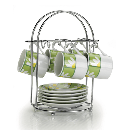 Coffee cup stand Art Cook Chrome plated steel